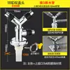 Tubo de desagüe de lavadora desagüe de suelo conector doble extensión de drenaje antiolor alcantarilla de tres vías tres cabezales pasante sellado de cuatro vías