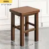 Taburete de Madera Maciza, Banco Pequeño, Taburete Cuadrado, Taburete Bajo, Taburete Pequeño para el Hogar, Taburete Pequeño de Madera, Taburete para Cambiar Zapatos, Banco Pequeño de Madera, Silla Infantil