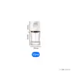 Botella set de vidrio blanco de alta transparencia 120 ml, botella dispensadora de loción a presión 50 g, botella para crema, botella dispensadora de cuidado de la piel con aceites esenciales, personalizable