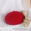 Nuevo gorro Bailey de lana de color liso para niños, moderno gorro coreano de calabaza para padres e hijos, gorro de pintor