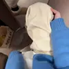 Pantalones Blancos de Estilo Coreano, Fluidos, de Pierna Curva para Mujer, Nuevos Pantalones de Pierna Ancha Adelgazantes de Cintura Alta para Primavera y Otoño, Pantalones Deportivos de Pierna Recta Forrados de Felpa para Otoño e Invierno
