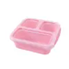 Caixa de Almoço de Palha de Trigo Caixa de Lanches Caixa Selada para Nozes Doces Caixa Pequena para Comida Pastelaria Frutas Caixa de Conservação para Geladeira
