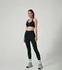 Conjunto de Dos Piezas para Mujer para Fitness y Yoga, Sujetador Deportivo Europeo y Americano Transfronterizo que Muestra el Ombligo Sin Marcas Vergonzosas, Pantalones de Cintura Alta que Levantan los Glúteos