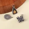 Plata de Ley 925 Bolsa Taiyi Bagua Cruz Vajra Maza Tara Verde Colgante Vintage Encanto Accesorios DIY