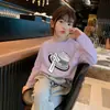 H2350# camiseta infantil de manga comprida outono algodão meninos e meninas blusa básica menina branca roupa versátil