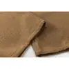 FEE THE END calças casuais minimalistas e estilosas para homens, calças compridas de mistura de lã para outono e inverno K177