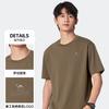 Camiseta Cor Pura Respirável Camelo para Homens e Mulheres Seroona Respirável Gola Redonda Top Solto Esportivo Versátil Manga Curta Novo