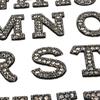 Zhaoshun nuevos adhesivos de letras con taladro caliente autoadhesivos de letras en inglés 26 letras en inglés mapa de taladro caliente al por mayor