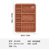 Molde de silicona transfronterizo Dubai chocolate 8 cavidades silicona de grado alimenticio diy resistente a altas temperaturas fácil de desmoldar molde para hornear pasteles