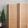 Nuevo Biombo Plegable de Bambú Macizo Plegable Estilo Chino de Nivel Básico para Sala de Estar, Dormitorio, Vestíbulo, Hotel, Escuela, Hospital