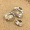 Pulsera con Forma Individual, Cristales Blancos Puros para Manualidades DIY, Cuentas Sueltas, Estilo Irregular de Moda TikTok