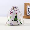 Calças de Algodão Estampado com Cordão e Bolso com Aba, Bolsas Repelentes de Mosquitos da Medicina Tradicional Chinesa, Sacos para Embalagem de Joias, Sacos de Pano Pequenos de Algodão e Linho por Atacado em Estoque