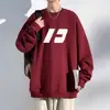 Sudadera de Cuello Redondo para Hombre 2026 Otoño/Invierno Nueva Marca Trendy Americana Estilo Ins Simple Holgada Casual Manga Larga Superior Ropa de Hombre