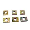 Tuerca Rectangular de Color Zinc Galvanizado Blanco, Tuerca Cuadrada, Tuerca Especial para Esquinas de Perfiles de Aluminio, Tapa de Tornillo M3M6M8