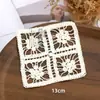 Hilo de Algodón Tejido Retro Espesado Encaje Hueco Mantel de Café Parche de Tela DIY Ropa Hecha a Mano Bolsillo Falso Posavasos Europeos