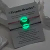 Tornozeleira Boho Colorida Luminosa de Coração de Pêssego com Contas de Camada Única Elástica para Mulheres Férias na Praia