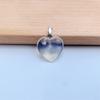 Pingente Coração de Ágata Cristal Turquesa Transfronteiriço Pedra Natural em Formato de Coração Pingente de Colar 20mm Mistura Aleatória Atacado para Exportação