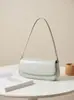 Bolso Versátil de Estilo Coreano, Moderno y a la Moda, Bolso de Mano Cruzado para Mujer, Bolso de Hombro Único de Cuero Genuino para Mujer, Bolso Simple para Debajo del Brazo