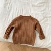 Suéter torcido infantil 0-6 anos outono Coreia do Sul roupas infantis meninas cor sólida casaco de outono roupas de bebê tendência CY887