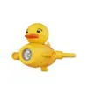 Luz para Bicicleta de Noche, Luz Delantera, Timbre Súper Ruidoso para Niños, Bocina de Pato Rompevientos, Pato Amarillo para Bicicleta de Montaña