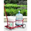 Nuevo Carrito Pequeño de Mano con Dos Cubos para Hogar, Carrito de Vertido Manual, Carrito de Hierro Forjado para Agua Sucia, Carrito de Basura Portátil, Carrito Pequeño Sencillo