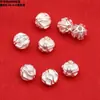 Plata de Ley Moneda Flor Pequeña Gota de Agua Hoja Colgante Dijes Accesorios Retro Plata Lisa Piezas Pequeñas DIY Hecho a Mano Materiales para Cuentas Accesorios