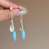Cita de Primavera Nuevo Estilo Chino Pendientes de Borla de Mariposa Populares Pendientes Largos de Alta Gama Pendientes de Botón para Mujer