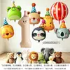 Set de Globos de Números de Dibujos Animados, Sombrero, Animal, Globo de Papel de Aluminio 3D 4D, Globo de Decoración para Fiesta