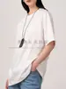 Camiseta de Manga Corta de Algodón Puro de Peso Pesado para Mujer de 300g, Camiseta Trendy de Cuello Redondo de Corte Holgado para Primavera y Verano, Camiseta Básica para Mujer