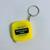 Mini Portátil Pequeño Llavero Cinta Métrica Pequeña Cinta Métrica de 1 Metro para Llevar en Mano Medición de Ropa Cinta Suave Cinta de Acero Pequeña