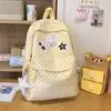 Mochila Escolar Linda de Lunares Estilo Japonés con Conejo para Estudiantes de Secundaria y Preparatoria, Mochila Fresca y Dulce para Salir y Ir de Compras