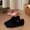 Zapatos Mary Jane de color liso con brisa nocturna, a la moda, nuevos, de tacón bajo, 2026, zapatos de vestir Mary Jane para mujer, otoño, tacón grueso, estilo retro francés
