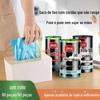 Saco de lixo sem rasgo Drawstring Household portátil engrossado extra-grande Tampa automática saco plástico