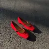 1038-2 Sapatos Baixos para Roupas de Exterior, Usados com Saias, Superfície Fosca, Tira Única, Sapatos Mary Jane de Couro Genuíno, Sola Macia, Sapatos de Bico Baixo com Uma Tira