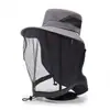 Sombrero Plegable Unisex Anti-Mosquitos Con Malla Oculta Repelente Protección Contra Insectos Abejas Casual Exterior Protector Solar Gorra de Pesca