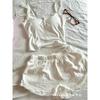 Pijama para Mujer con Tirantes y Almohadilla en el Pecho 2025 Nuevo Verano Encaje Lateral Chaleco Shorts Ropa de Exterior Traje Spice Girls Puro Deseo