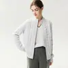 ¡La pieza perfecta para superponer! Chaqueta de algodón con patrón de cuadros de cachemira y doble cremallera, cárdigan de punto de manga larga de color liso y prenda exterior estilo chaleco