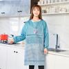 Nova moda avental de cozinha feminina masculina à prova d'água e à prova de óleo para uso doméstico de mangas compridas roupas de trabalho avental adulto capa anti-incrustante
