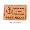Suministro Directo de Fábrica Cuero PU Etiqueta de Cuero Parche de Cuero Cuero Genuino Etiqueta para Jeans Retro Moda Marca de Vaca Etiqueta para Bolsos Personalizado
