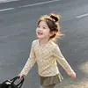 Conjunto Caqui Blanco Crudo para Niñas Otoño 2026 Nuevo Estilo Camiseta Floral de Manga Larga para Niños Pantalón Bloomer para Bebé Conjunto de Dos Piezas