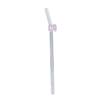 Pajita de Vidrio Mariposa Transparente Alto Borosilicato Resistente al Calor Hogar Tubo de Vidrio Desechable Creativo Vidrio Alto Borosilicato