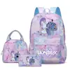 Mochila Transfronteriza Modelo Nuevo N, Mochila Escolar Estilo Universitario para Estudiante de Primaria, Mochila de Viaje Set de Tres Piezas