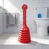 Desatascador de tuberías para el hogar, herramienta de succión a presión corrugada multicapa para desatascar inodoros de baño