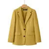 Chaqueta de traje con estampado de rosas rosas para mujer, primavera, otoño, versátil, para ir al trabajo, casual, top, chaqueta de traje adelgazante