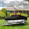 Venta directa de fábrica: Funda en forma de V para barco de exterior, impermeable y a prueba de sol, tela Oxford 210D, funda para barco a prueba de polvo y resistente a los rayos UV