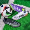 Zapatos de Fútbol Populares Transfronterizos de Caña Baja Sin Costuras Tejidos Fly-Knit para Hombres y Mujeres, Jóvenes Ag Tacos Largos y Tacos Rompedores Zapatos de Fútbol para Entrenamiento en Césped