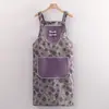 Bata de trabalho longa e respirável, nova, de alta qualidade, elegante e estilosa, estilo chinês, para oficinas e fábricas, avental resistente ao desgaste para uso na cozinha e em casa