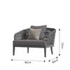 Sofá nórdico de ratán para exteriores, para patio, villa, jardín, terraza, balcón, silla de ratán para ocio, mesa de centro, muebles combinados