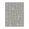 Adesivos de nail art 5D Redanco5D, com um design de sucesso, com padrões de árvore de Natal e floco de neve em folha de ouro, adequados para telefones e unhas. He2009