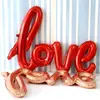 Joyería Día de San Valentín Boda Creativo Romántico Carta de Amor Papel de Aluminio Globo de Confesión Decoración Arreglo